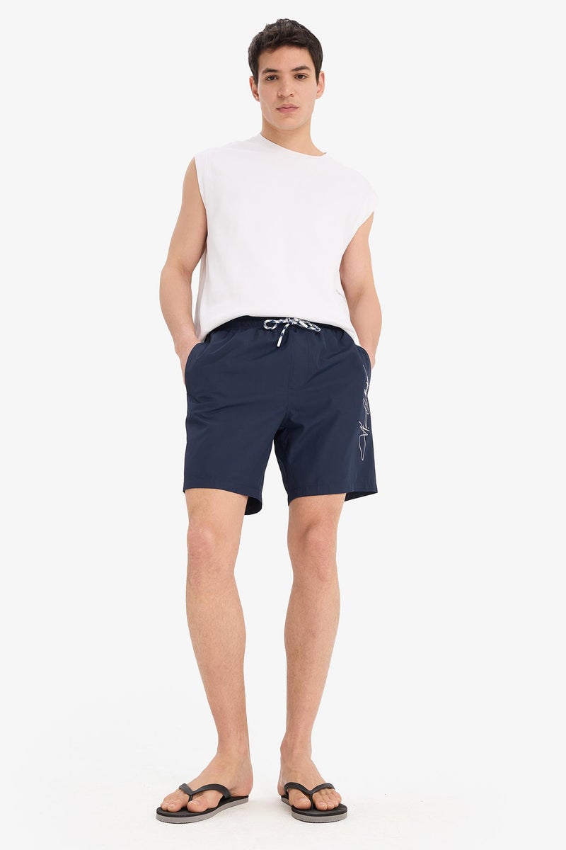 DeFacto Blue Man Regular Fit Short Swim Shorts Casual - Image 1